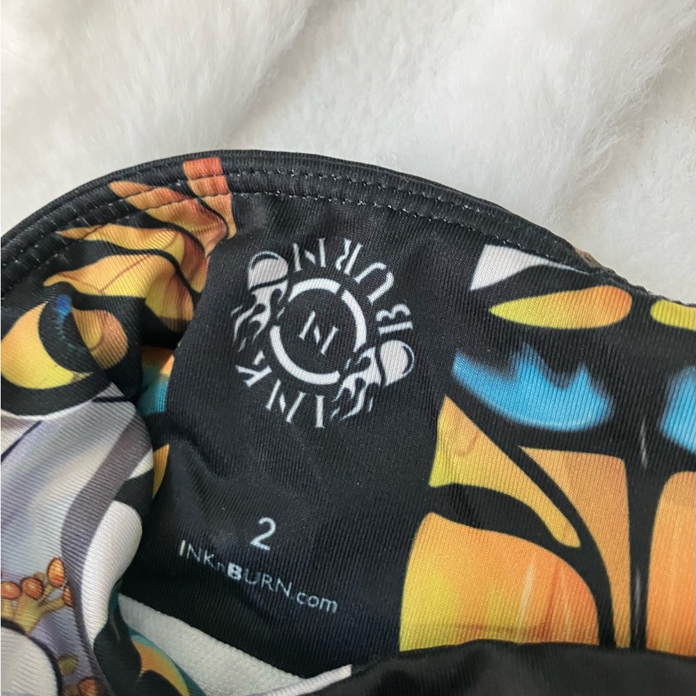Flutter design Inknburn Multicolor Butterfly Shorts - Picture 2 of 3